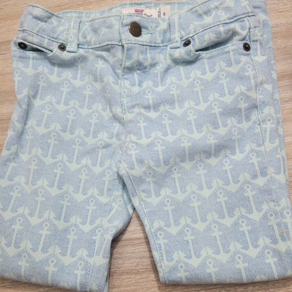 Vineyard Vines Other - Vineyard Vines Light Blue Anchor Print Jeans